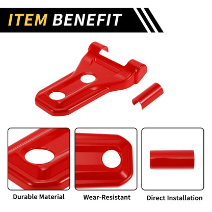 Set of 1 Front Engine Hood Hinge Cover Trim for Jeep Wrangler JL JLU (2018–2024) Red