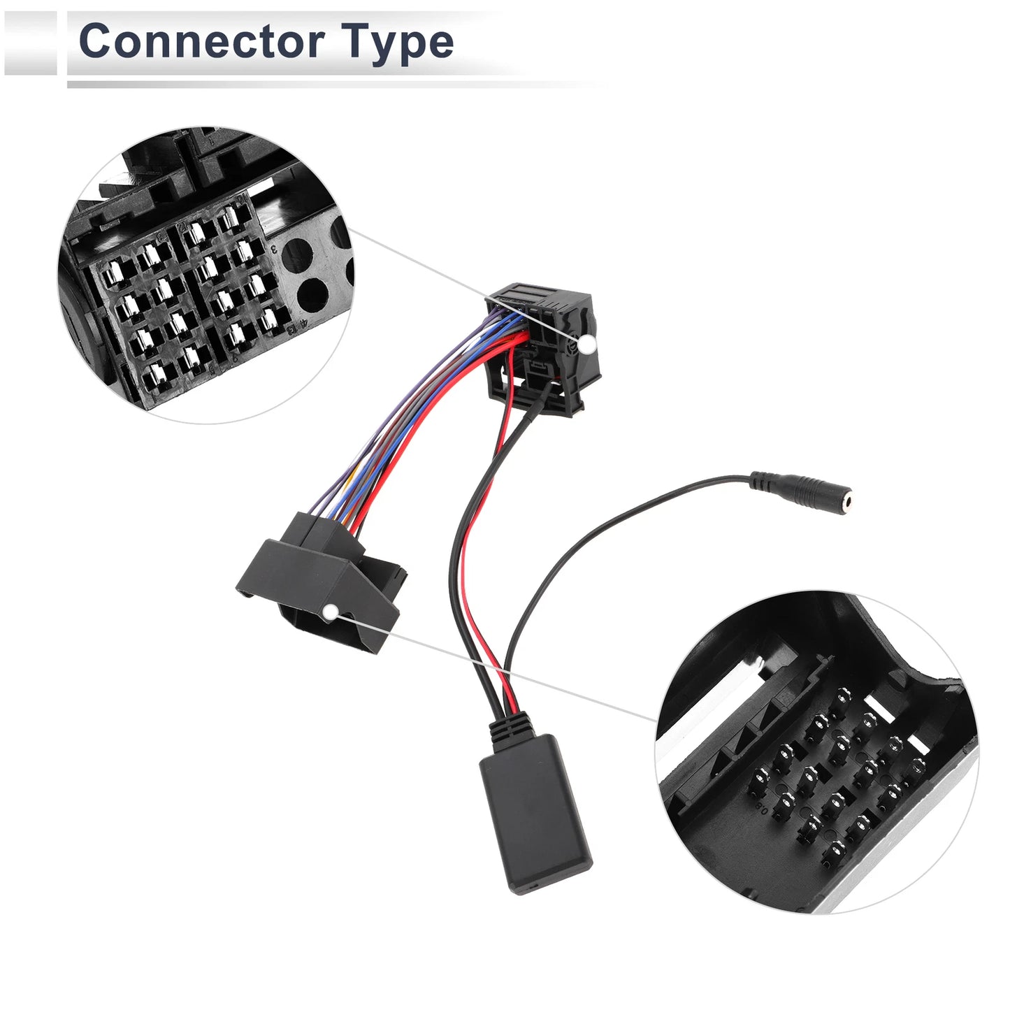Stereo Radio Harness for Ford (16Pin Microphone, Handsfree)
