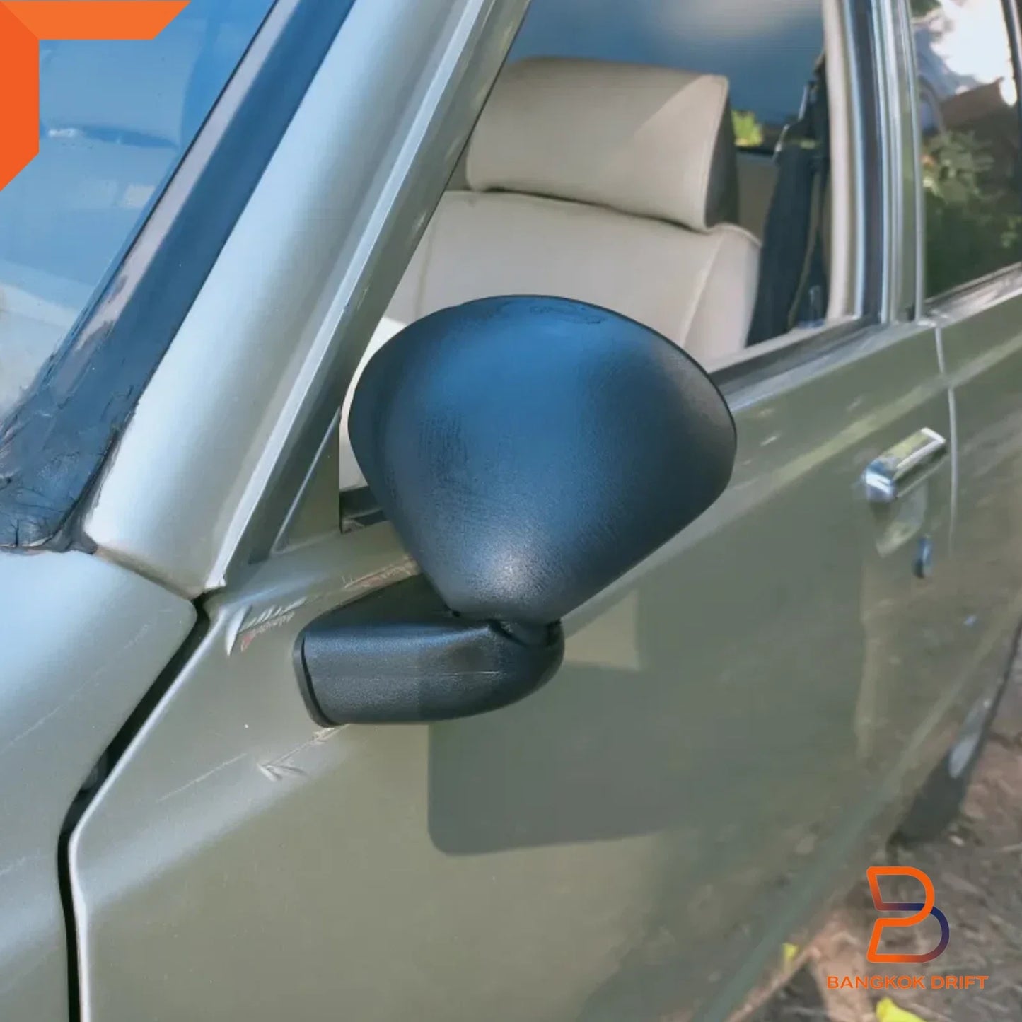 Black Door Bullet Mirrors Pair for BMW M1, Matra-Simca Bagheera