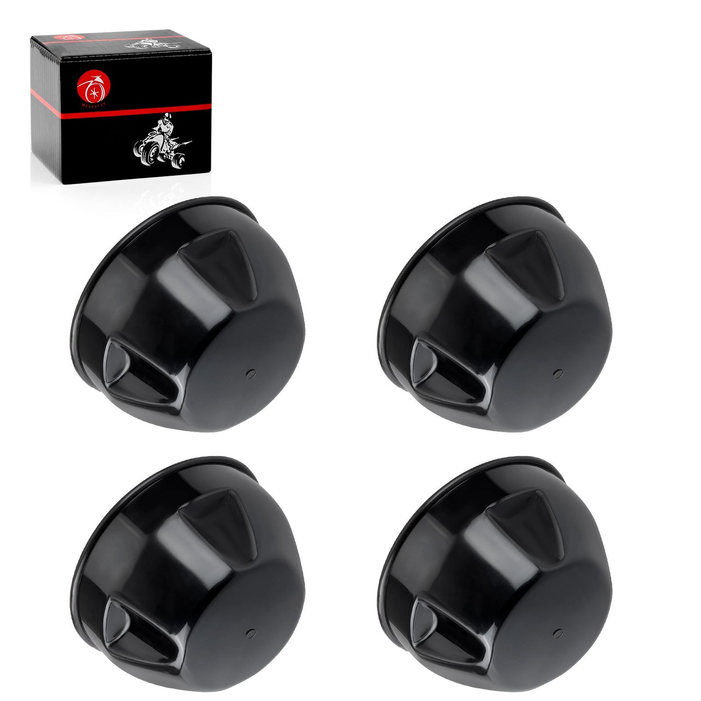 Set of 4 Wheel Center Caps for Yamaha Kodiak 450 Grizzly 450 (2003–2007)