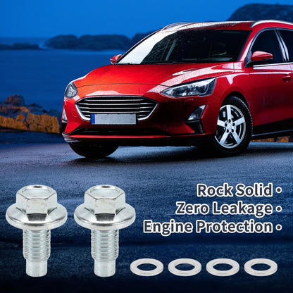 Set of 1 M12x1.75 Engine Oil Drain Plug with Gasket for Car Motorcycle