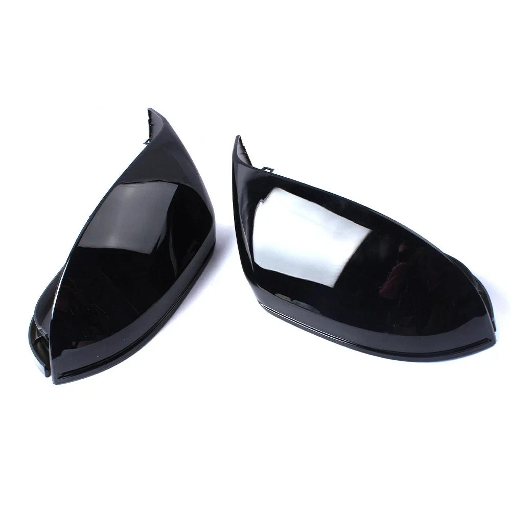 Black Side Wing Mirror Caps With Lane Assist for Audi A7 C7 (2010–2018)
