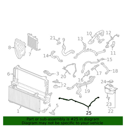 Radiator Coolant Hose for Land Rover Range Rover Velar (2018-2023)