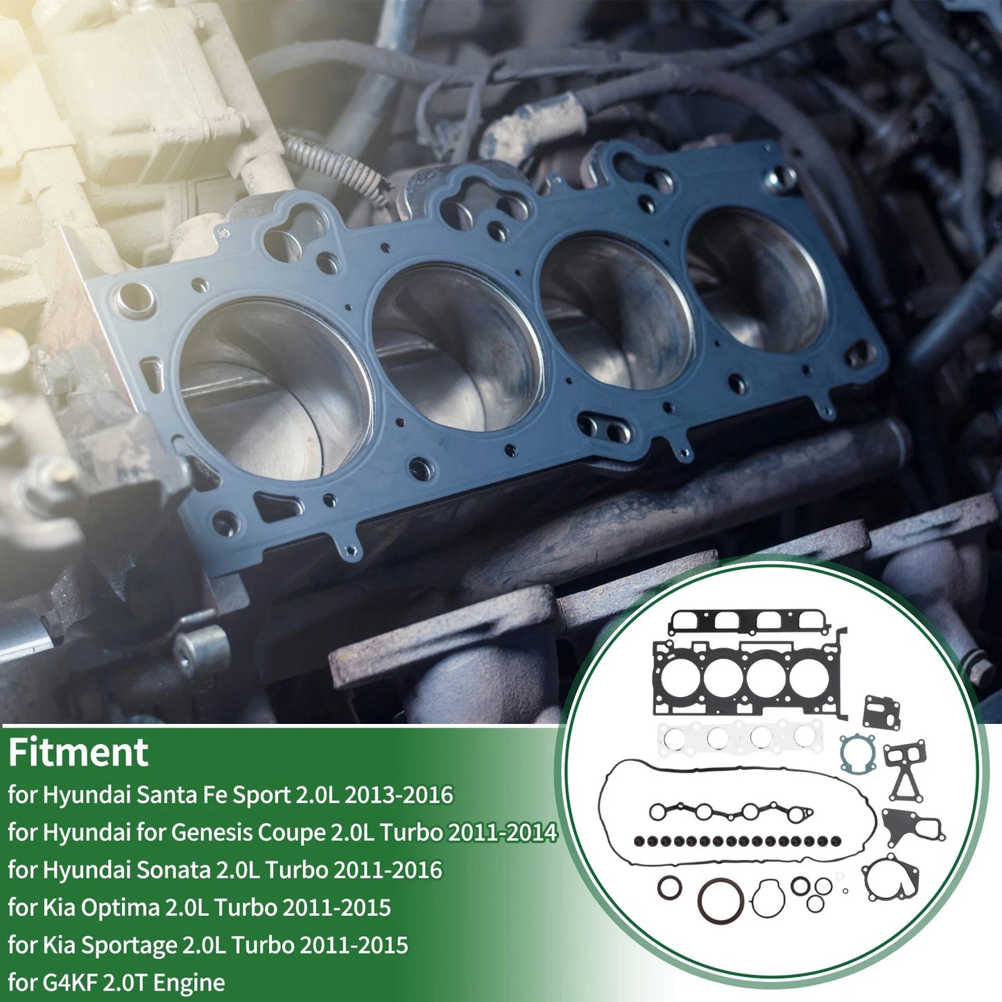 Set of 1 Cylinder Head Gasket for Hyundai Santa Fe Sport (2013–2019) No. 209102CD00