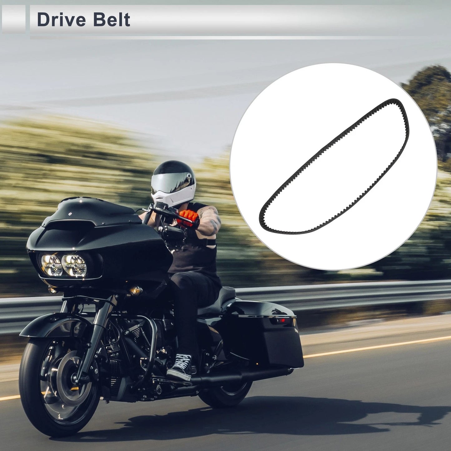 Drive Belt V-Belt No. 4001500 for Harley Davidson Dyna FXD Super Glide (2000–2006)