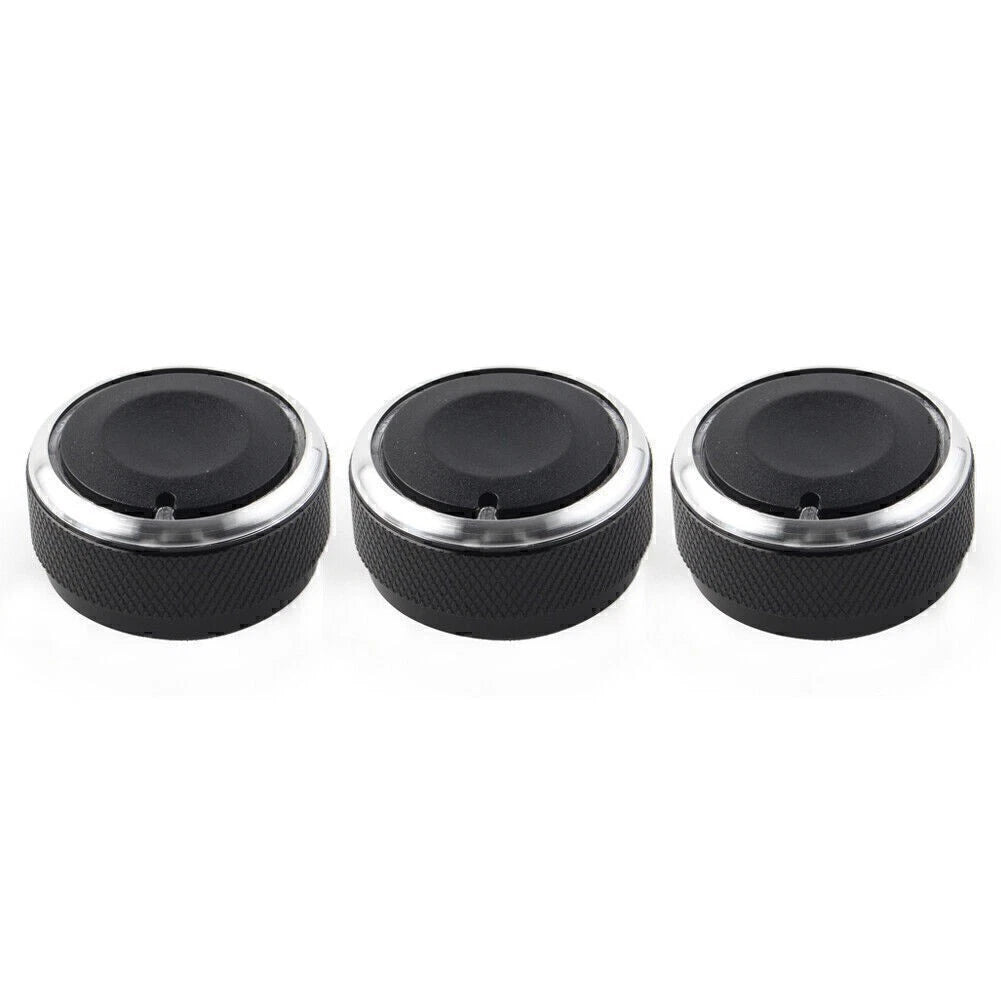 Set of 2 Red AC Climate Control Knob Ring Covers for Mazda 3 (2014–2018) CX-5 (2016–2019)