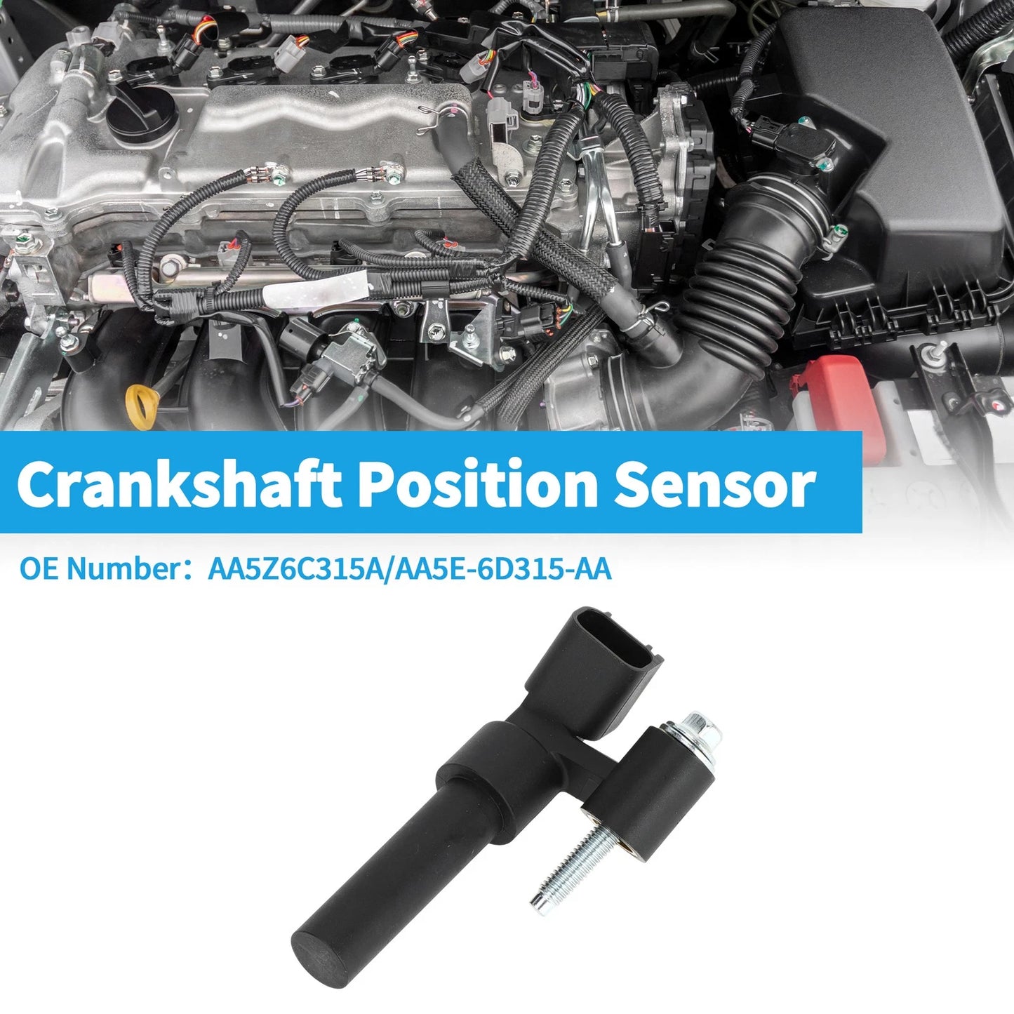 Crankshaft Position Sensor for Ford F-150 3.5 3.7 (2011–2017) AA5Z6C315A