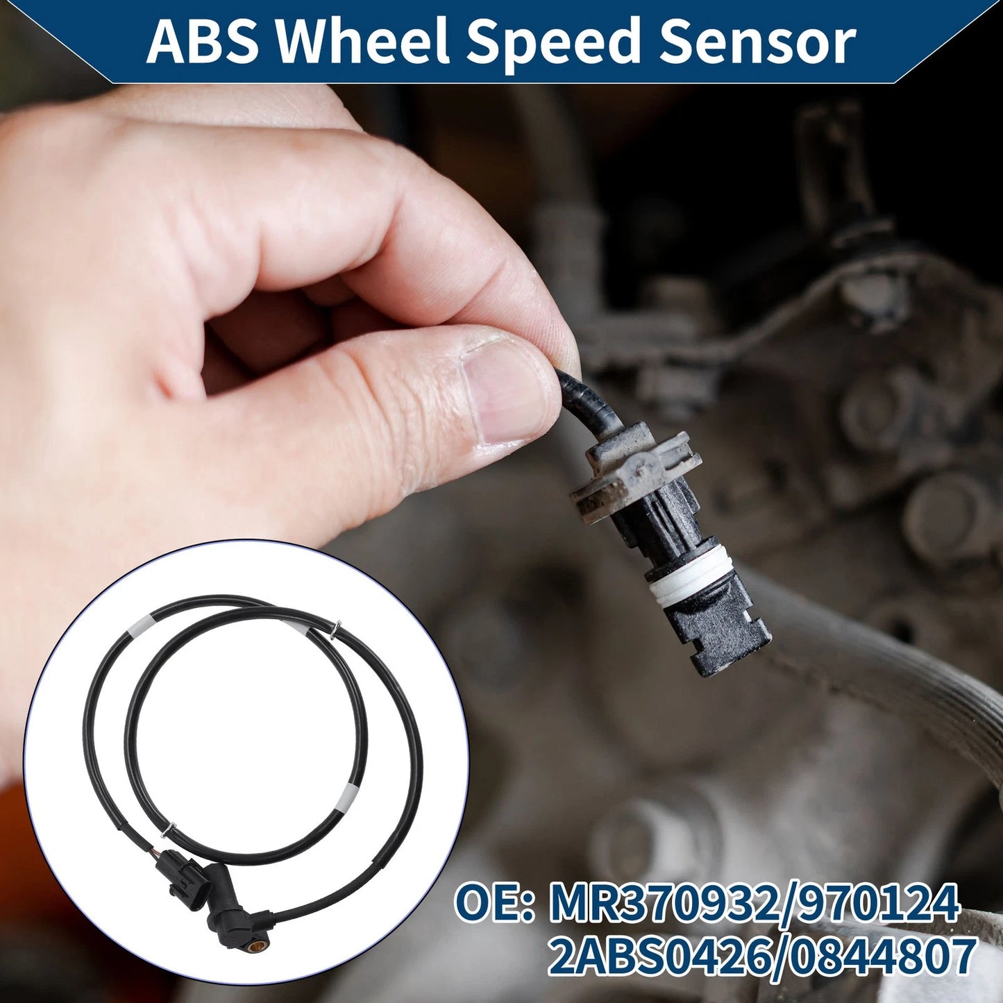ABS Wheel Speed Sensor No.MR370932/970124 for Mitsubishi Eclipse