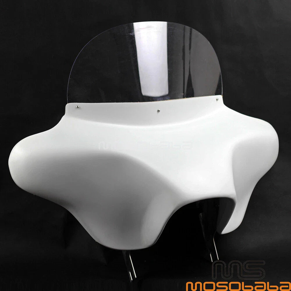 Detachable Batwing Fairing Windshield & 6x9 Speakers for Harley Road King (94+)
