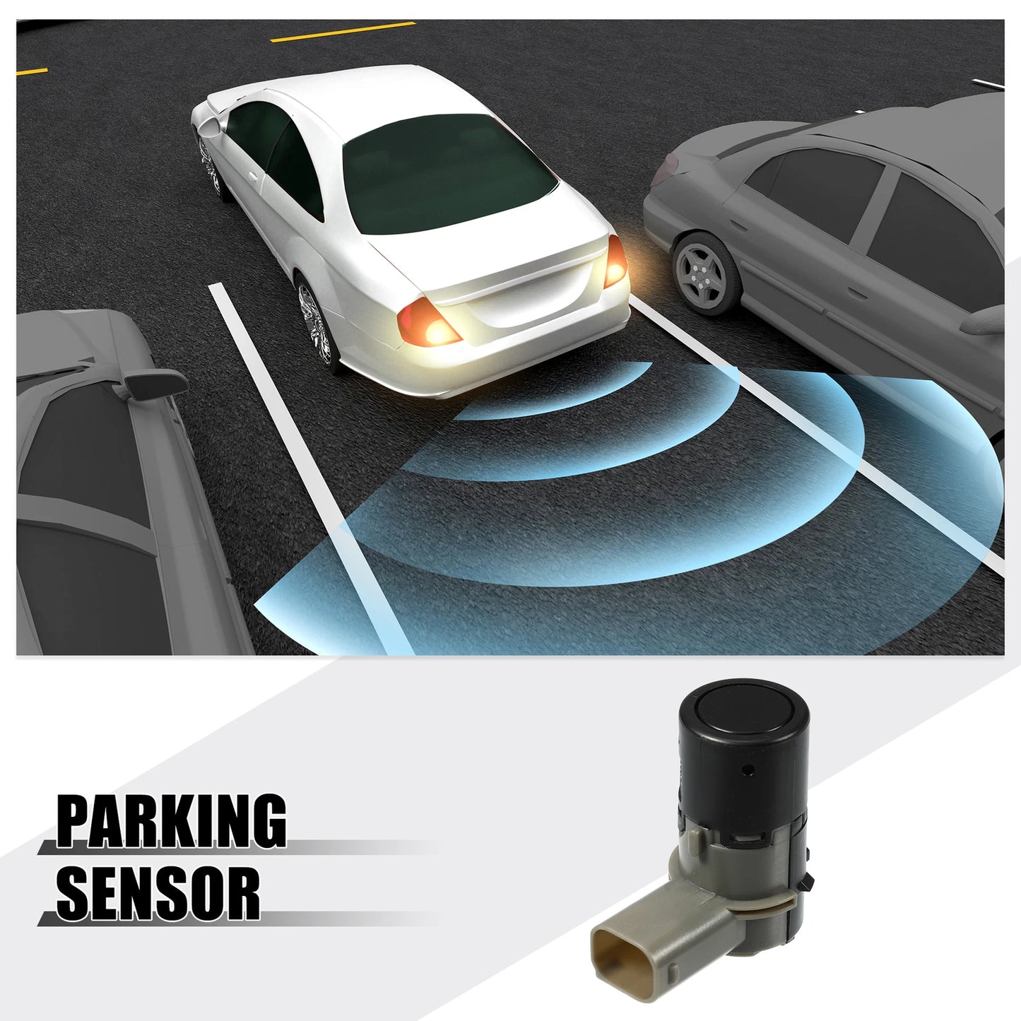 Set of 4 PDC Reverse Parking Assist Sensors No. 66206989105 for BMW 525i 530i