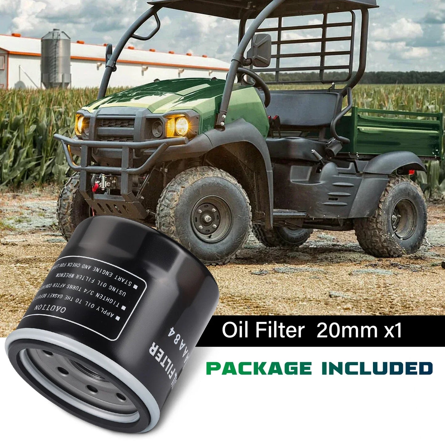 Oil Filter 3x for Kaw/John Deere/Subaru/E-Z-GO