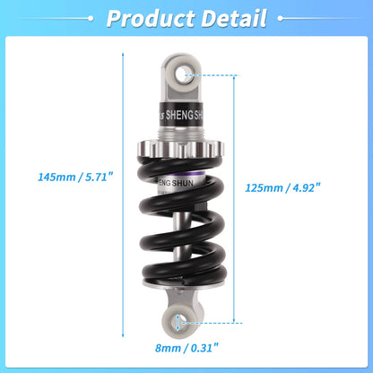 Coil Spring Suspension for Bicycle Motorcycle (125mm, 1200lbs)