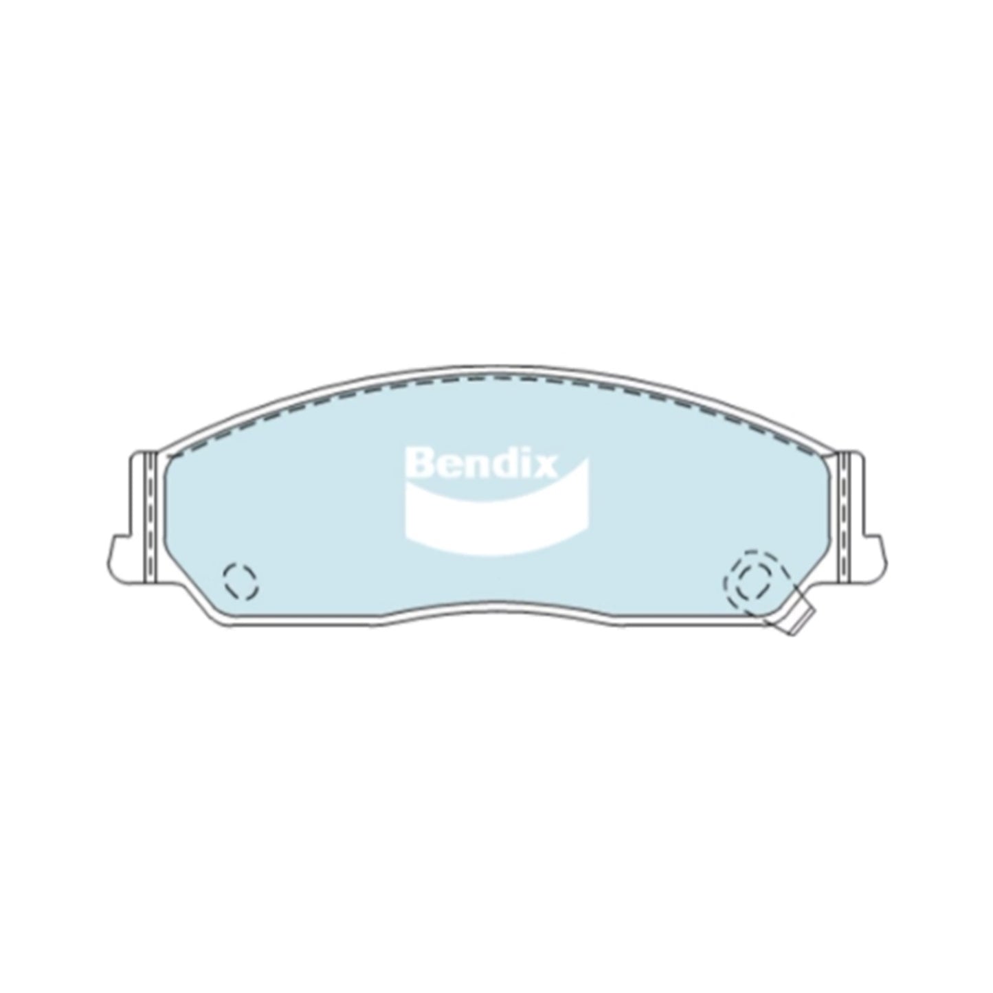 Set of 4 Bendix HD Front Disc Brake Pads for Toyota Avalon (2003–2005)