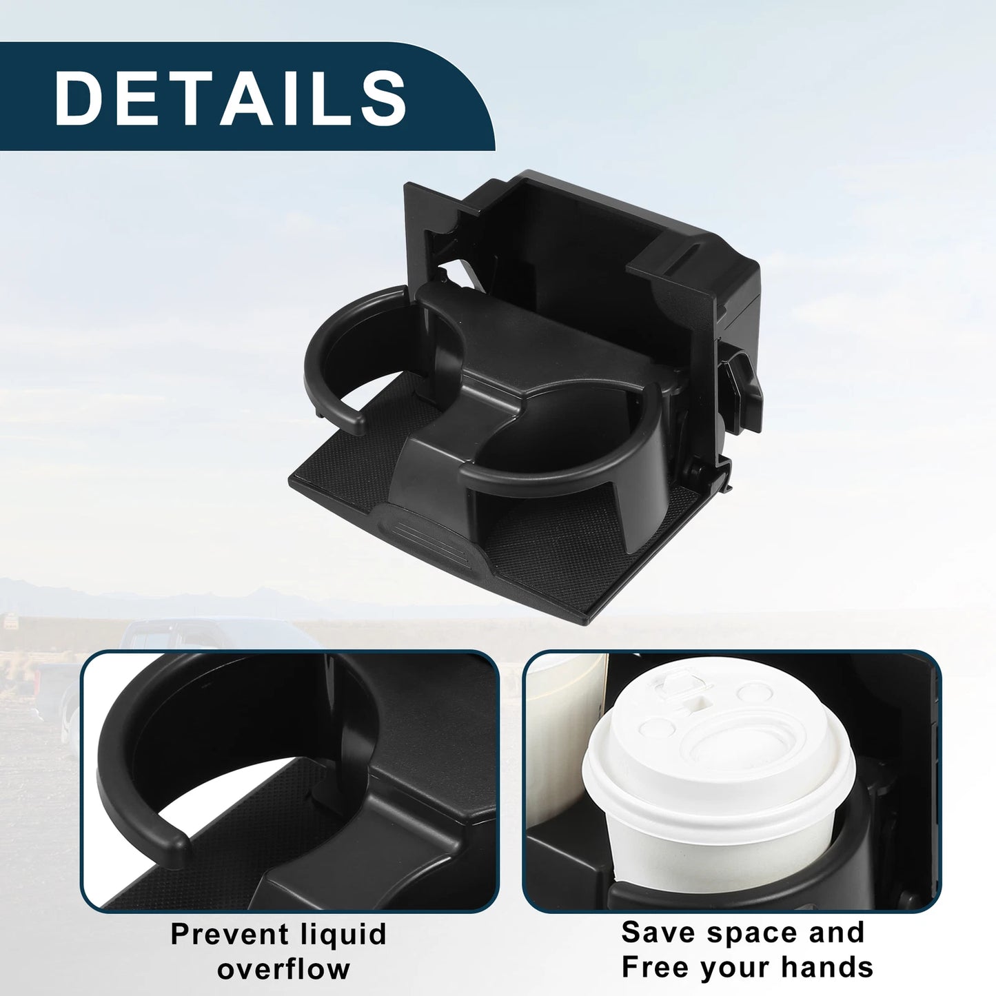 Cup Holder for Nissan Frontier (2019–2023) No. 96965-ZP00C Black