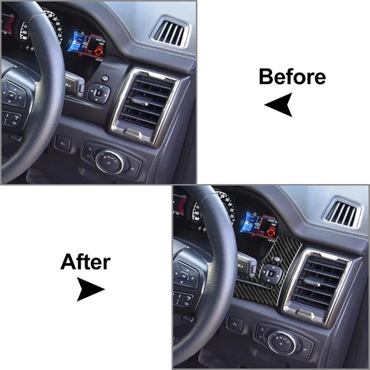 Rearview Mirror Control Panel Cover Trim Strip for Ford Ranger (2015–2023)