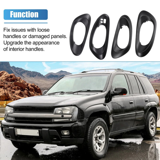 Interior Left Right Side Handle Covers for Chevy Trailblazer (2002-2009)