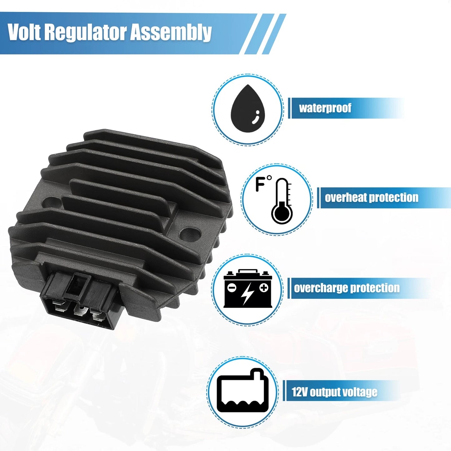 Voltage Regulator Rectifier for Yamaha R1 (1998–2001) 4JH-81960-00-00 4JH-81960-01