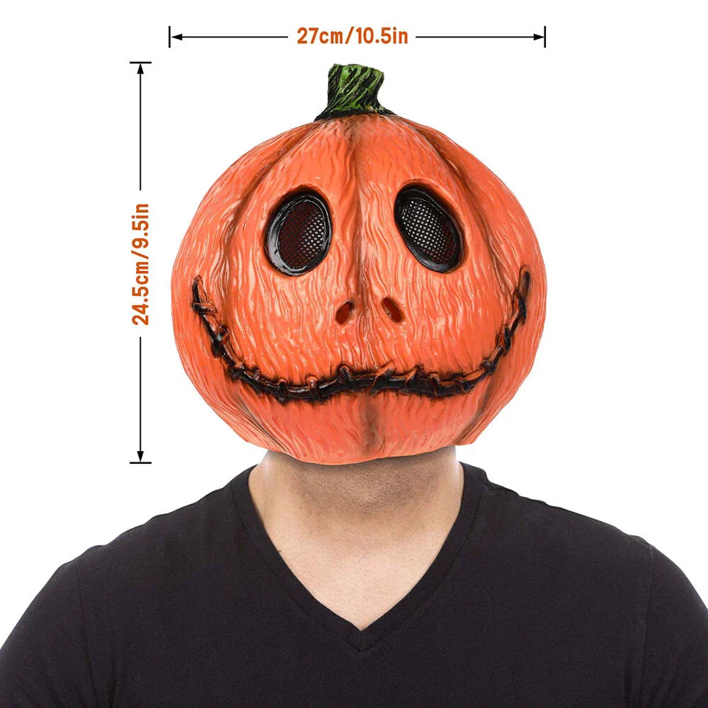 Halloween Scary Pumpkin Latex Mask for Cosplay Costume Party