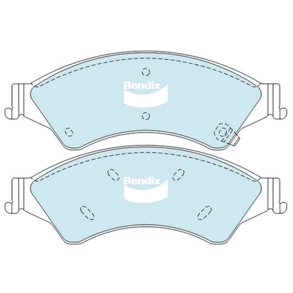 Set of 4 Bendix HD Front Disc Brake Pads for Ford Everest (2015–2019)