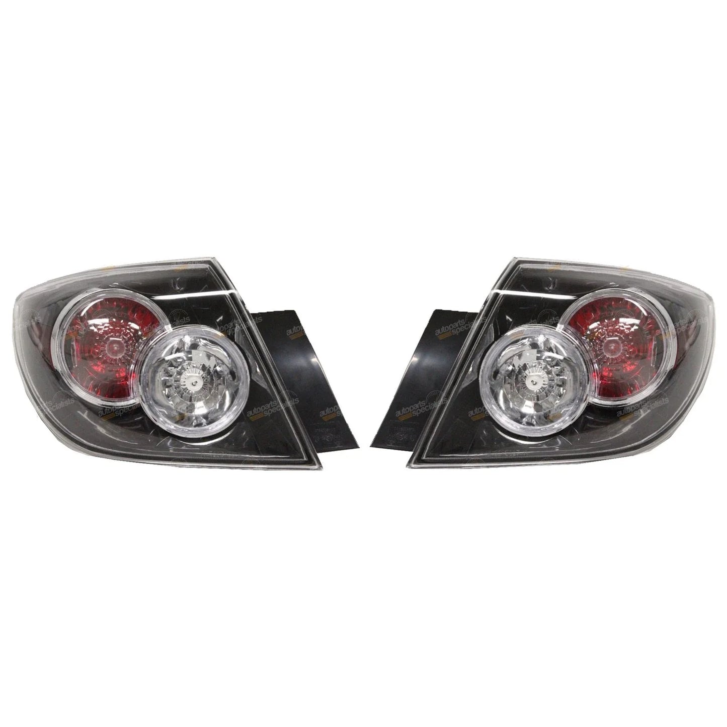 Tail Lights Pair LH+RH 5Dr Hatch for Mazda 3 BK Ser2 (2006 - 2009)