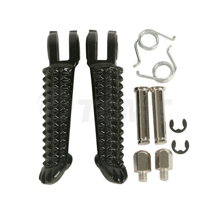 Black Front Footrest Pegs for Yamaha YZF R6 R6S (1999-2020)