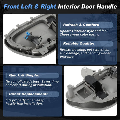 Set of 2 Interior Door Handles LH & RH for Chevrolet GMC C1500 K1500 (1999–2007)