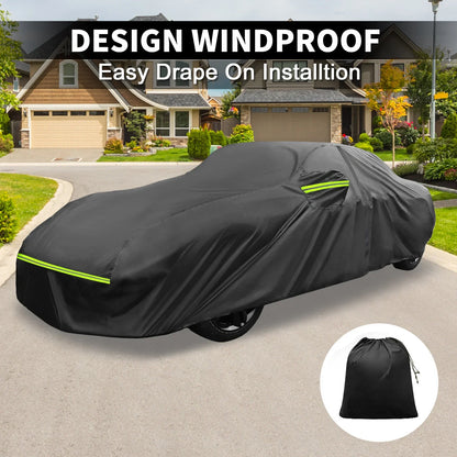 Waterproof 233D-PU Car Cover for Porsche 911 (2013-2023) with Zipper