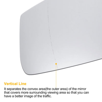 Left Side Heated Mirror Glass for BMW 1 Series F20 F21 (2011–2019)