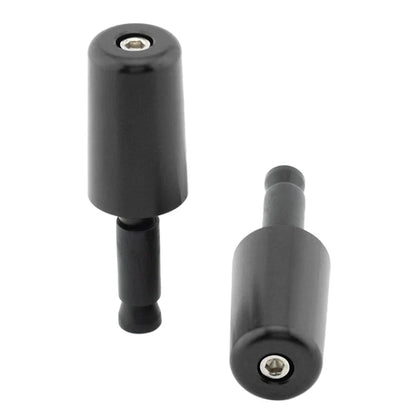 Black Handlebar Hand Grips & End Caps for Universal Motorcycle