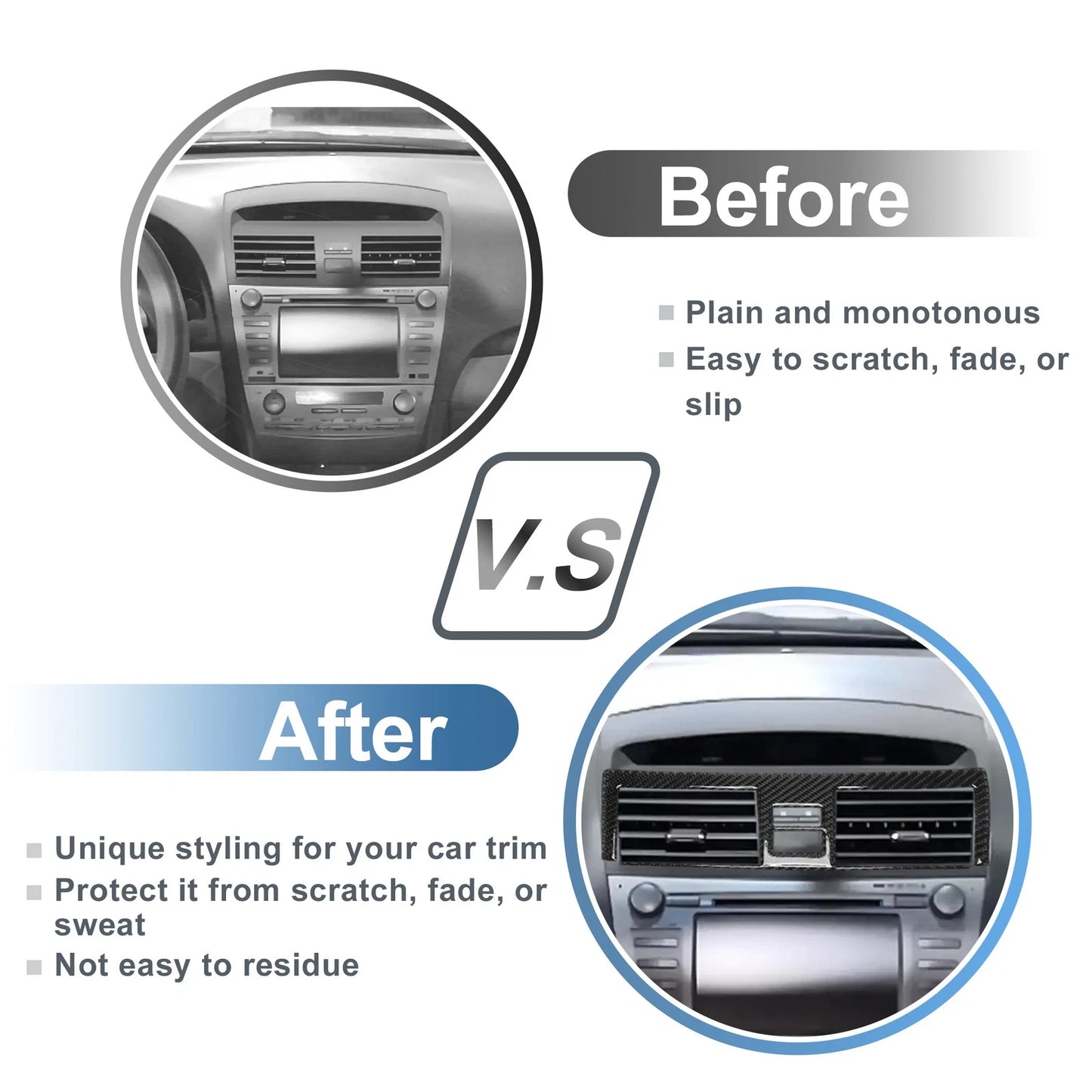 Air Condition Outlet Vent Trim Cover for Toyota Camry (2007–2011)