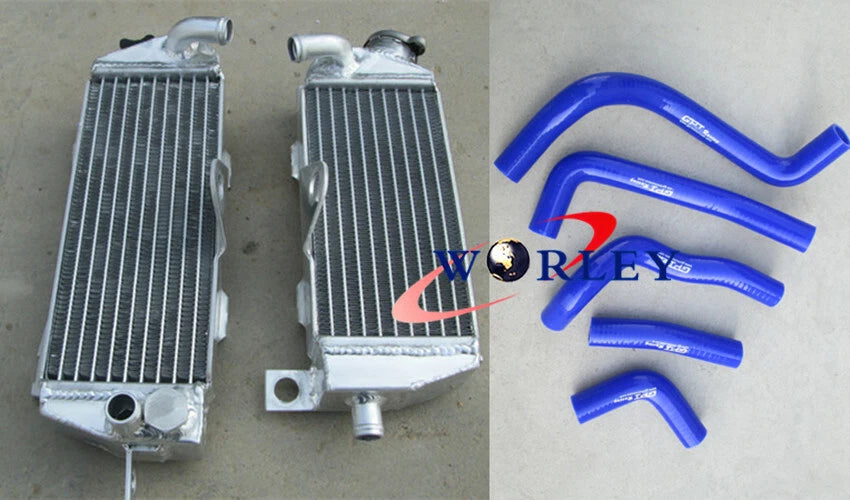 Radiator & Hose for Kawasaki KDX200 KDX220 (1995–2006) Blue