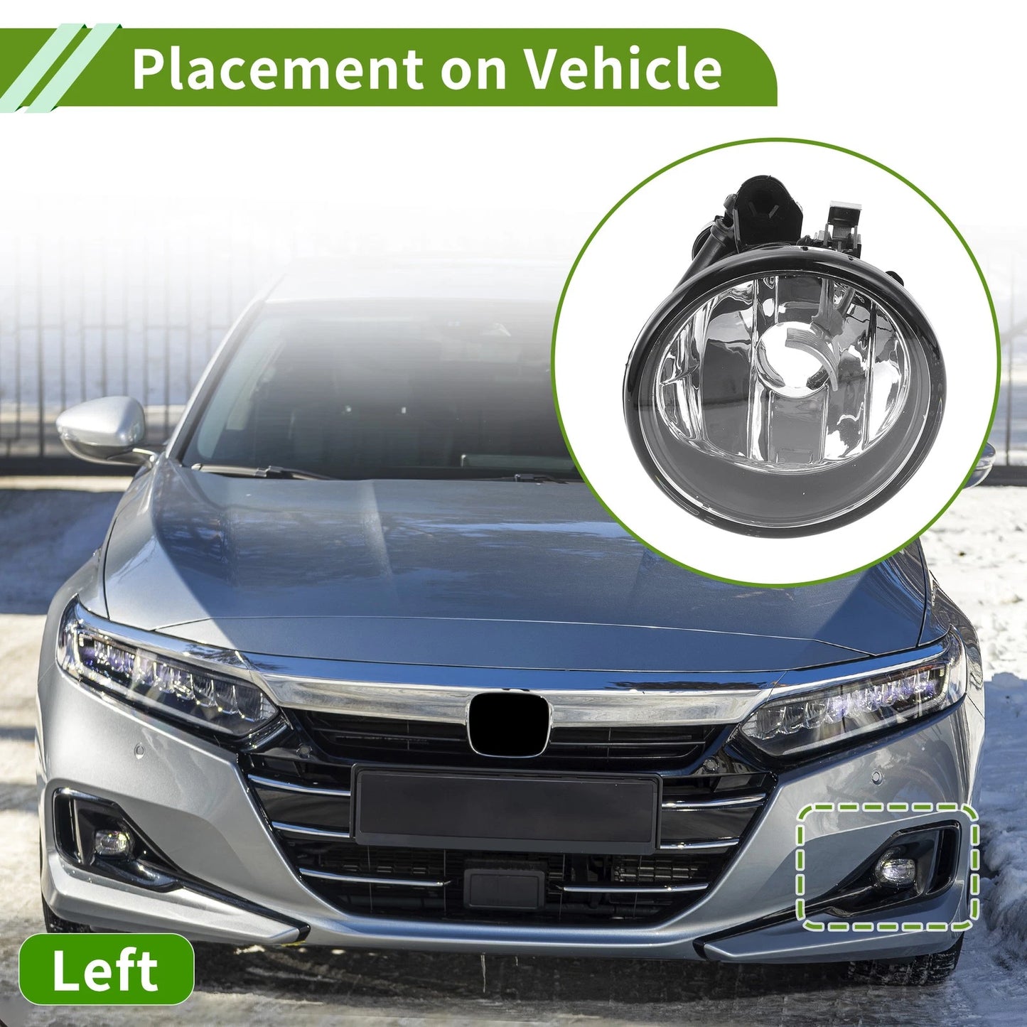 1 Pc Fog Light Grill for BMW X6 (2013–2015) No. 63177311351 Clear