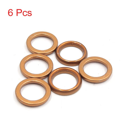 6Pcs 30mm OD Metal Exhaust Pipe Muffler Gasket for GY6 125cc (2000–2023)