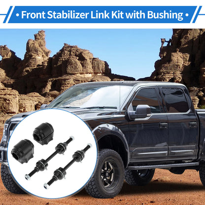 Set of 2 Front Stabilizer Bar Links with Bushings for Ford F-150 (No.K750362)