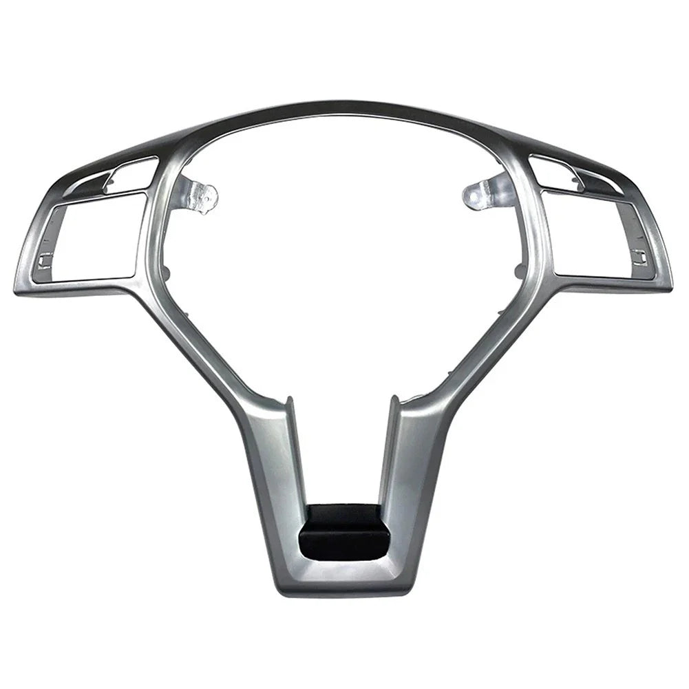 Custom Fit Silver Steering Wheel Trim for Benz CLA Class W117 (2012–2014)