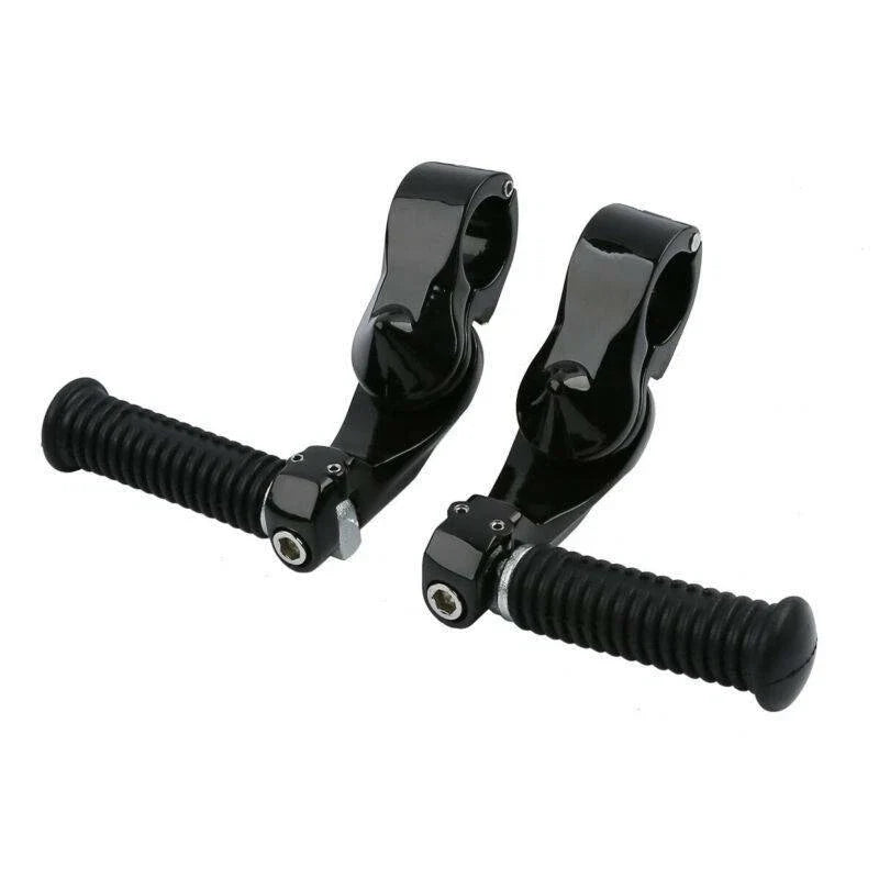Black Small Footrest Pegs 1.25" for Harley