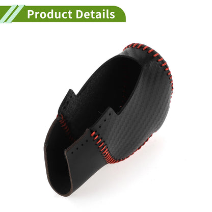 Gear Shift Knob Cover for Honda Civic (2022–2024) Black Carbon Fiber Red