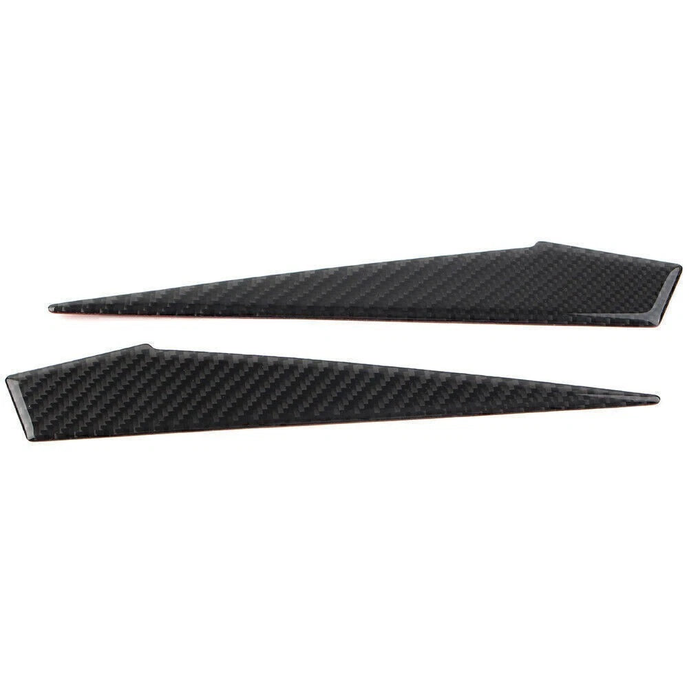 2X Carbon Fiber Gear Shift Side Panel Cover Trim for Subaru Forester (2013–2018)