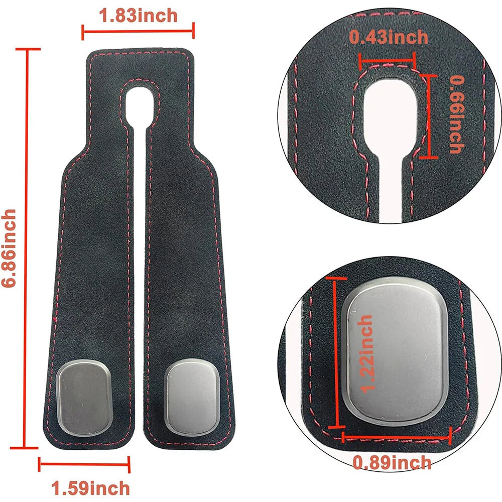 Double Headrest Purse Hooks for Handbags, Bags, Purses, Black