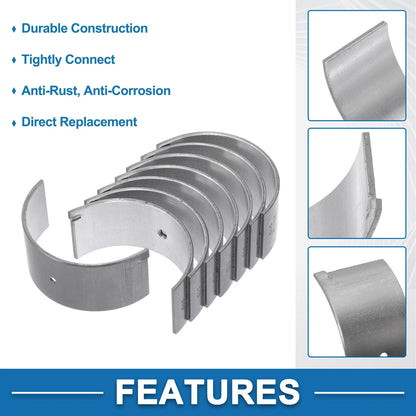 Set of 8 Connecting Rod Bearings for Mitsubishi (MD030516)