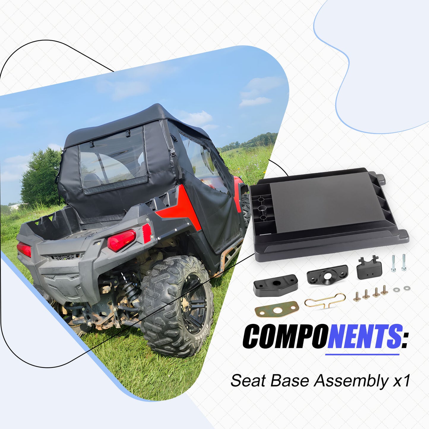 Seat Base Assembly for Polaris RZR 570 (2012–2022)