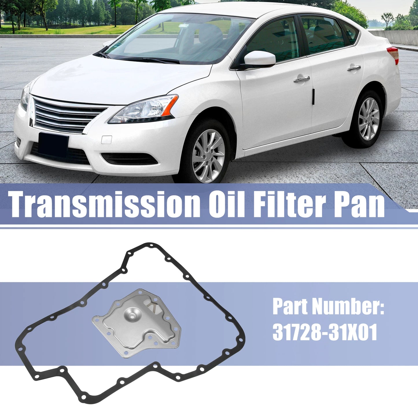 Set of 1 Transmission Filter Oil Pan Gasket Kit for Nissan Sentra (2000–2006)