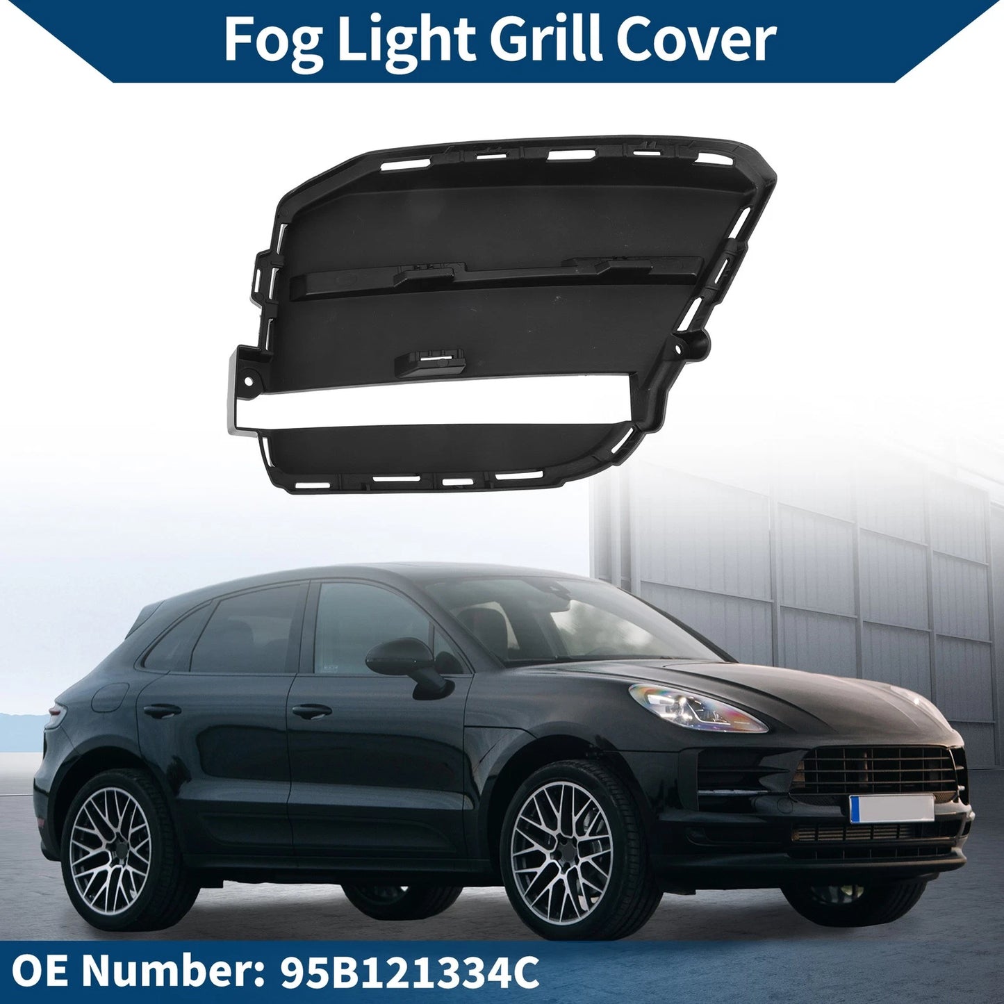 1 Pc Fog Light Grill for Porsche Macan (2018–2021) No. 95B121334C