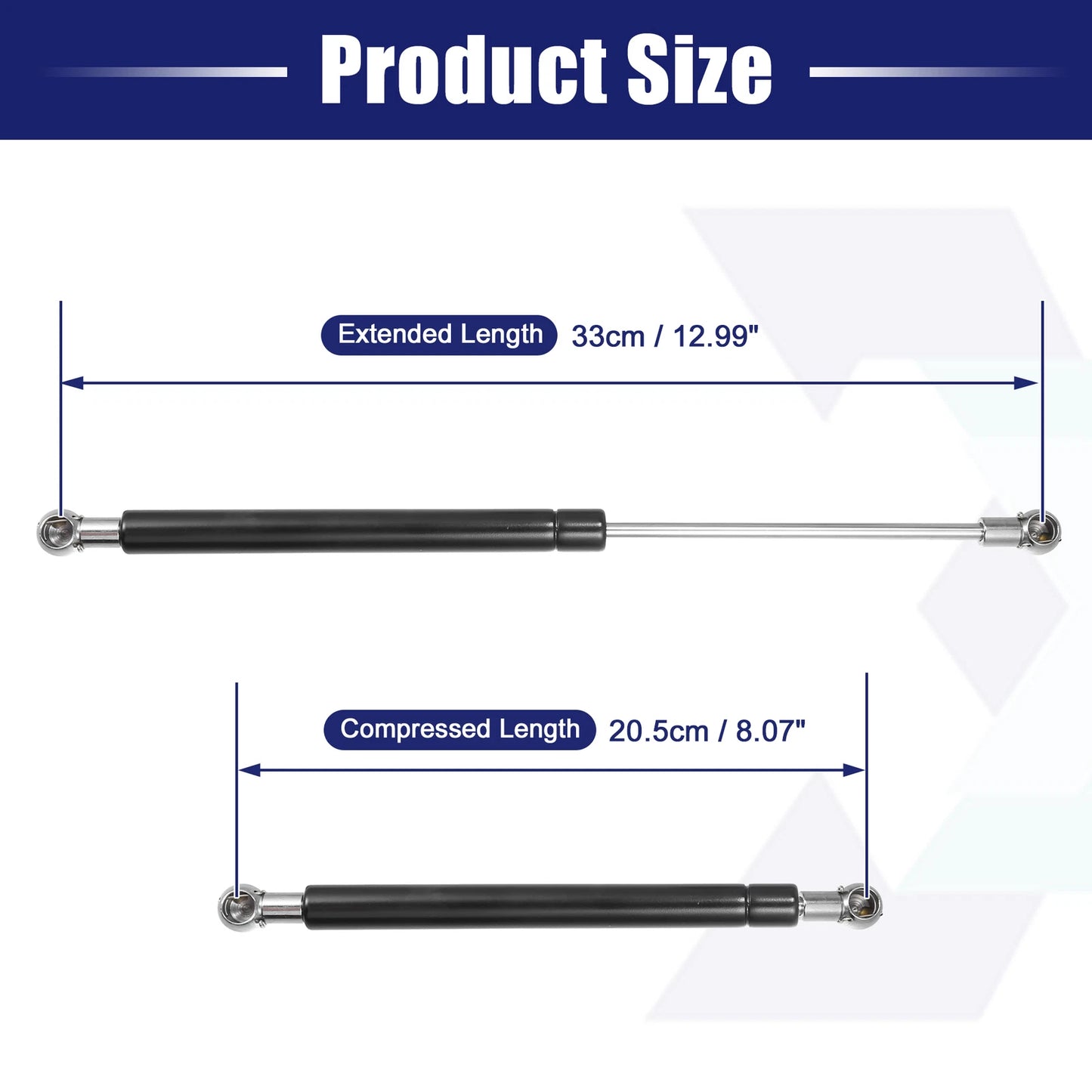 2X Front Hood Gas Lift Supports Struts for Honda Fit (2014–2019)