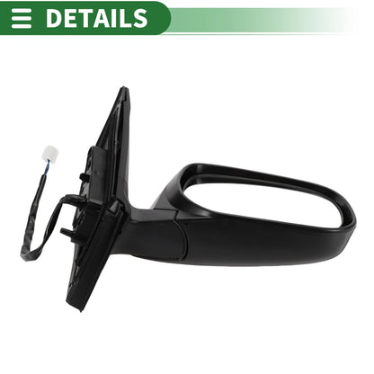 Right Side Door Mirror for Toyota RAV4 (Manual Folding, Gloss Black)