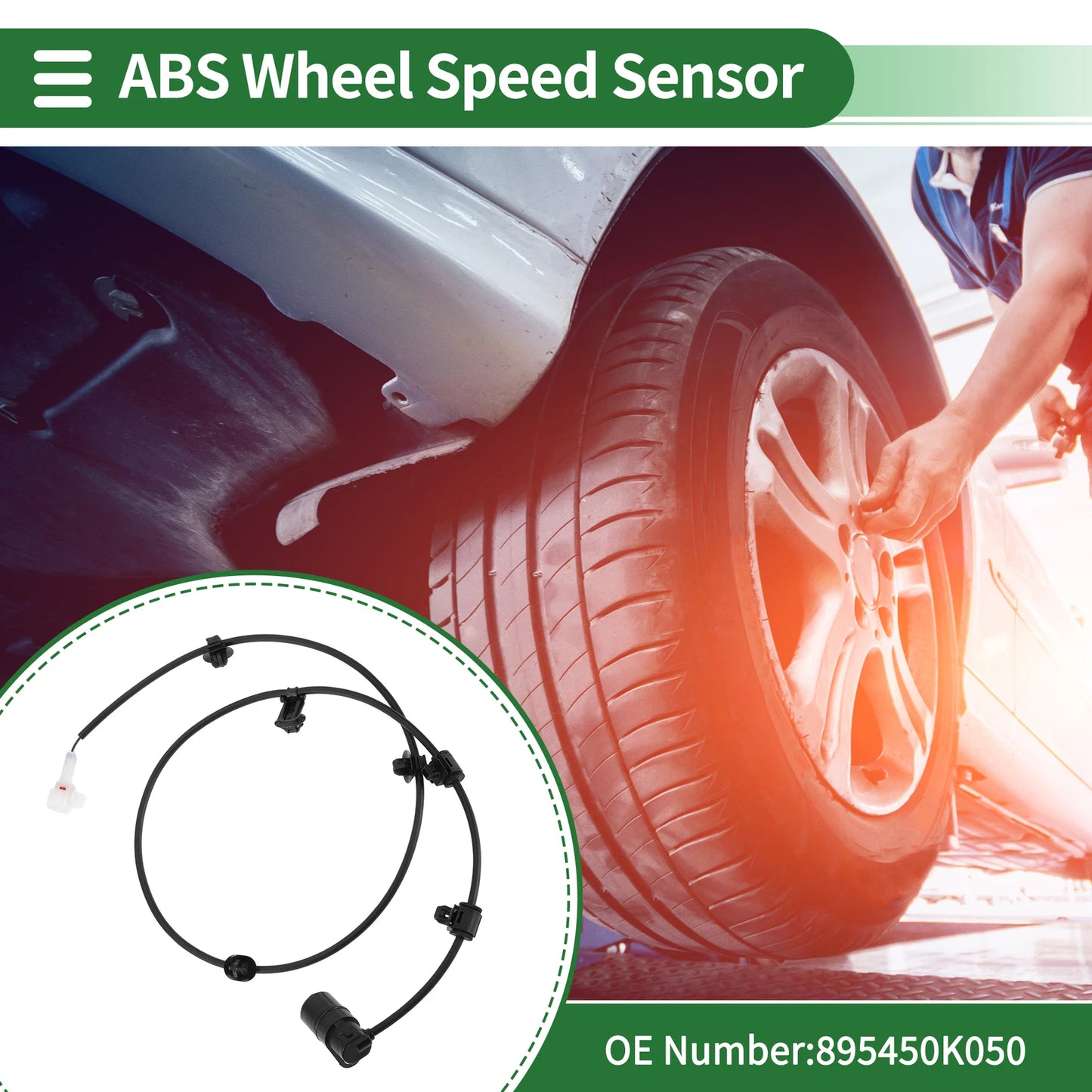 ABS Wheel Speed Sensor No. 895450K050 for Toyota Fortuner (2015–2023)