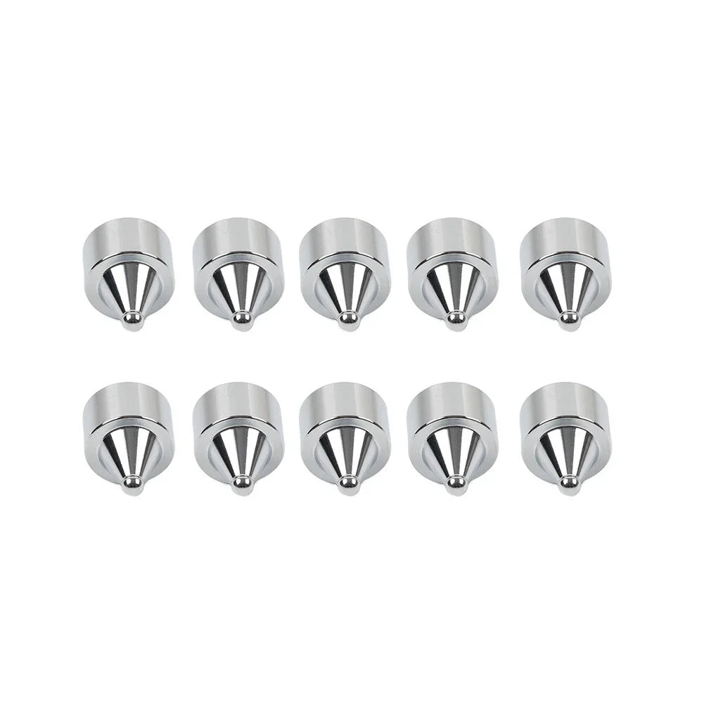 10 x Head Bolt Cover Spike Caps for Harley Road King, Dyna