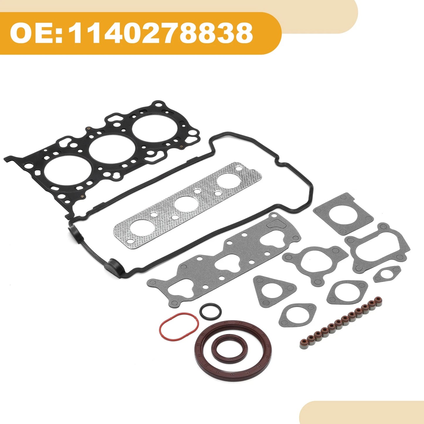 Set of 1 Cylinder Head Gasket Kit No.1140278838 for Suzuki K6A (MH23)