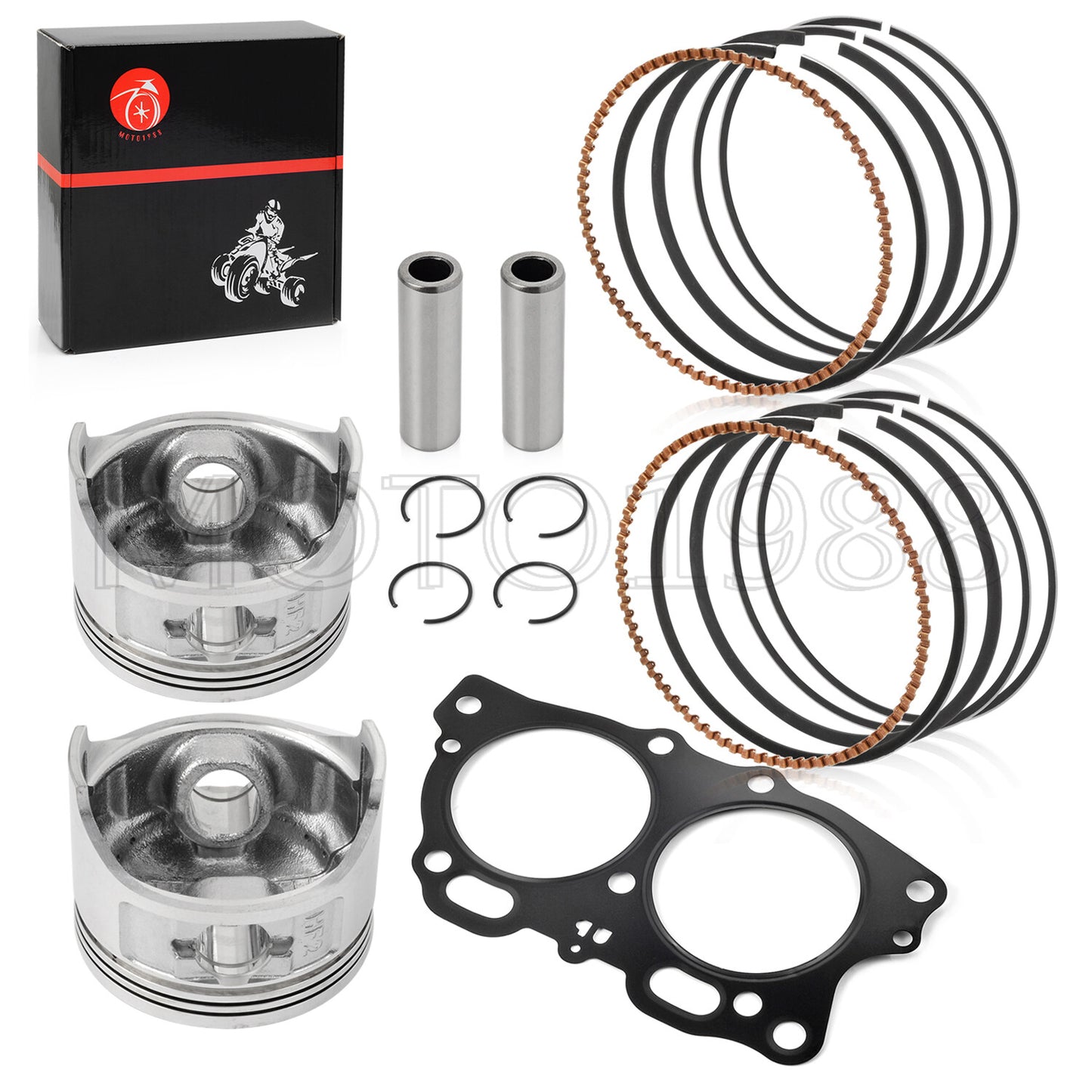 Piston Kit with Rings and Gasket for EZGO Golf Cart (1996–2008)