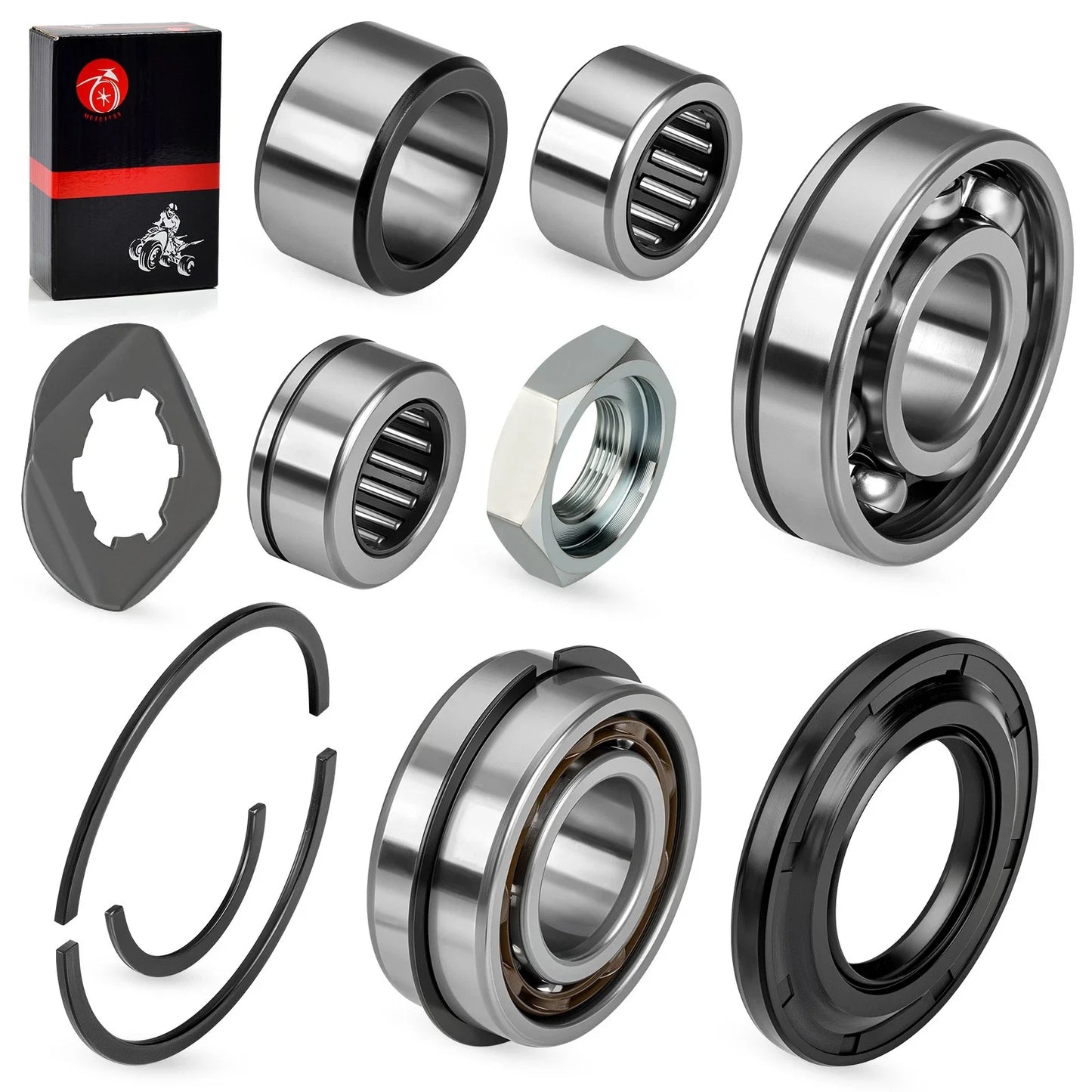 Transmission Bearings Oil Seal Circlip Kit for Yamaha Banshee 350 (1987–2006)